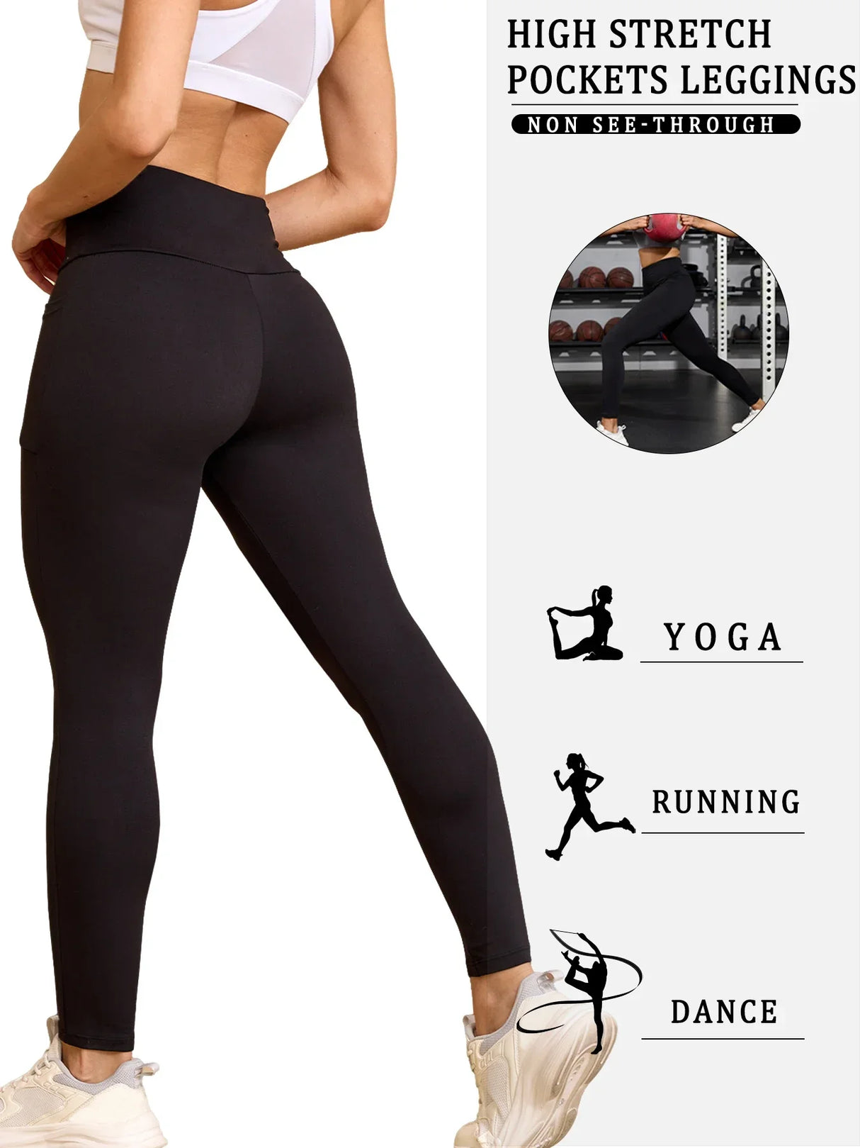 3-Pack Super Soft Women's Yoga Leggings – High Waisted Tummy Control Pants