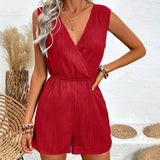 Women Cross V Neck Summer Romper