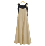 Women Cotton Wide Leg Jumpsuit