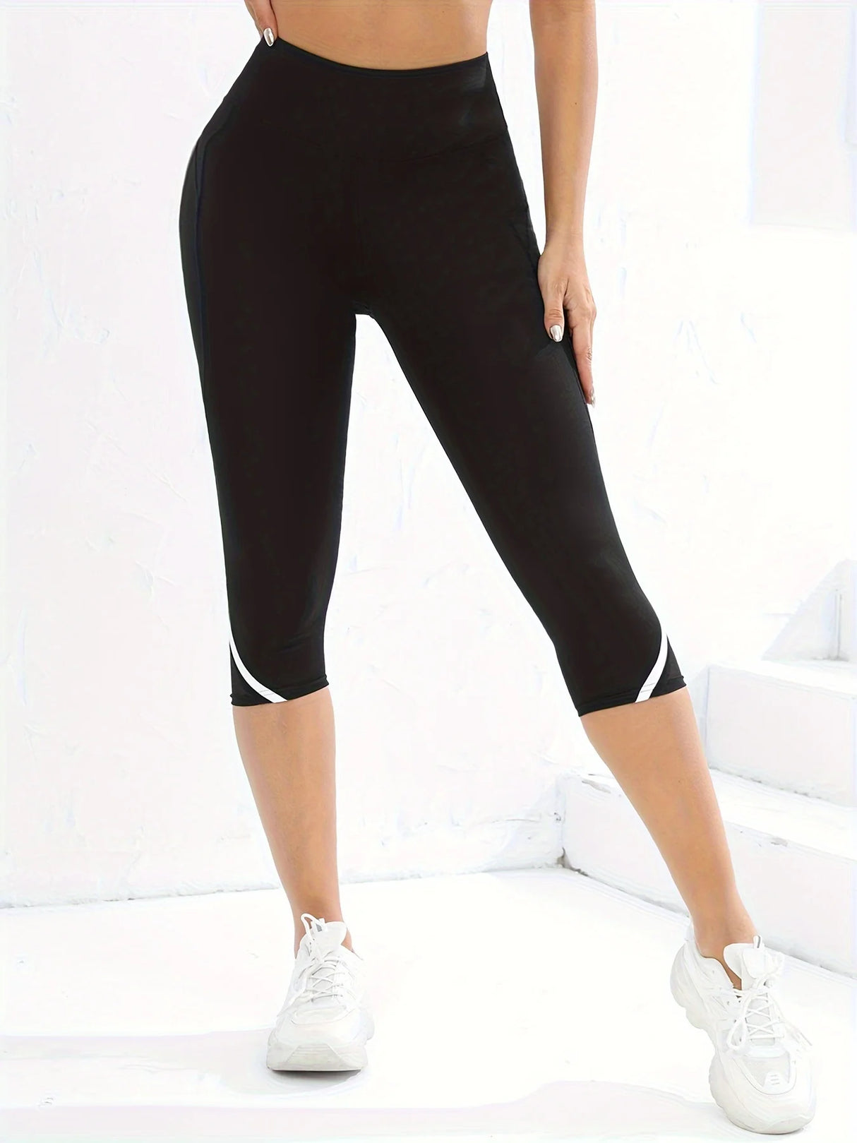 Women High Waist Capri Yoga Pants