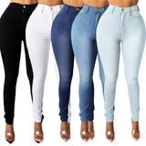 Women Elastic Office Jeans