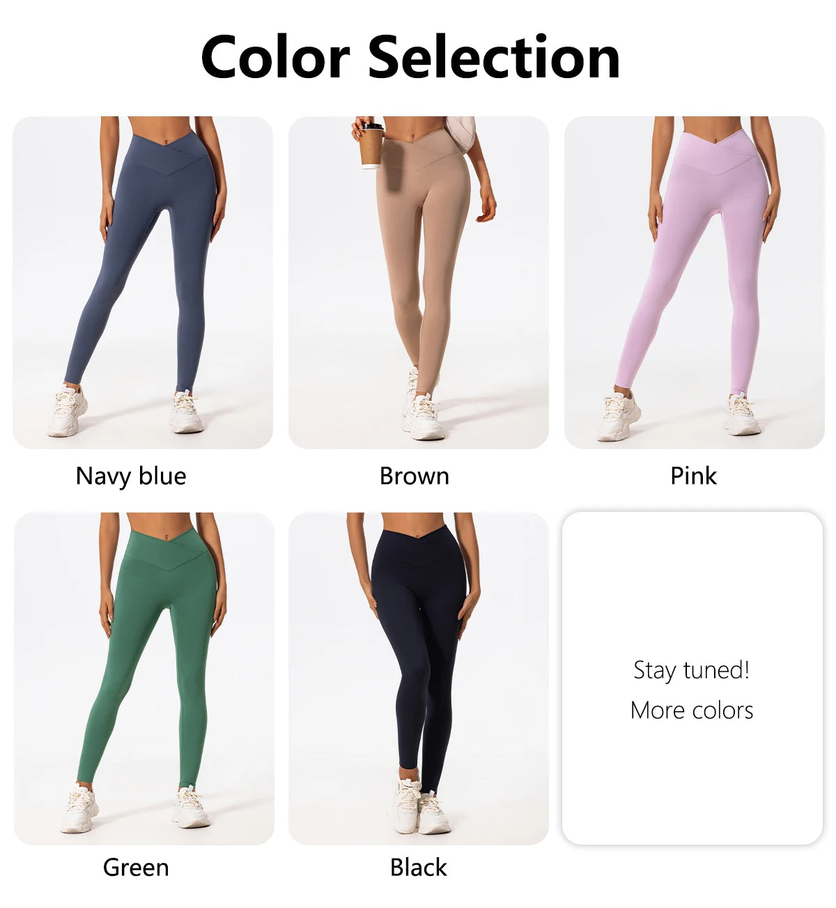 Hearuisavy Cross Waist Push-Up Yoga Leggings – High Waist Gym Pants