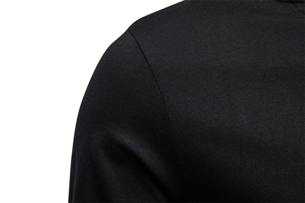 Men Cotton Henley Long Tee