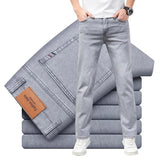 Men Grey Stretch Jeans