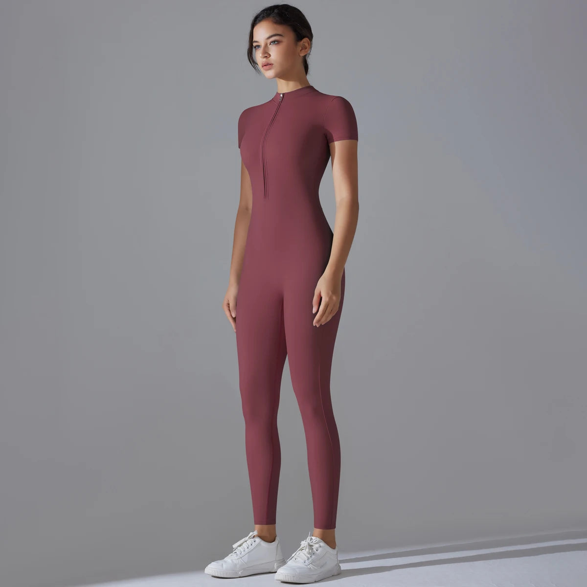 Women's Breathable Sports Yoga Bodysuit – Quick Dry Fitness Jumpsuit
