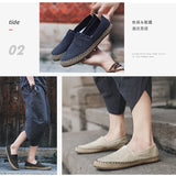 LinenStep™ Men’s Casual Linen Sneakers