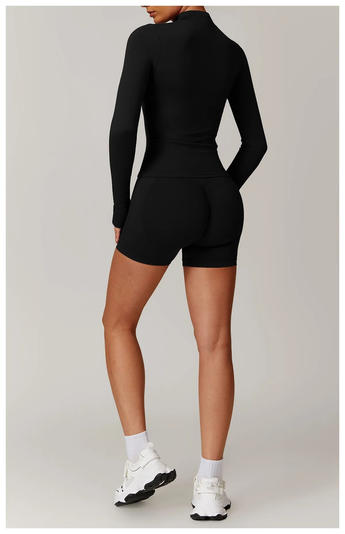 Seamless Women's Long Sleeve Yoga Jacket – Windproof Running Sports Top