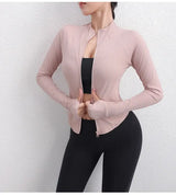 Women Textured Long Sleeve Running Jacket
