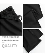 Close-up of Y2K bootcut maternity pants showcasing quality stitching and adjustable waistband.