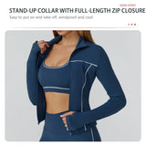 Women Slim Fit Long Sleeve Running Jacket