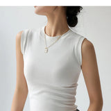 Colorful Round Neck Camisole Vest