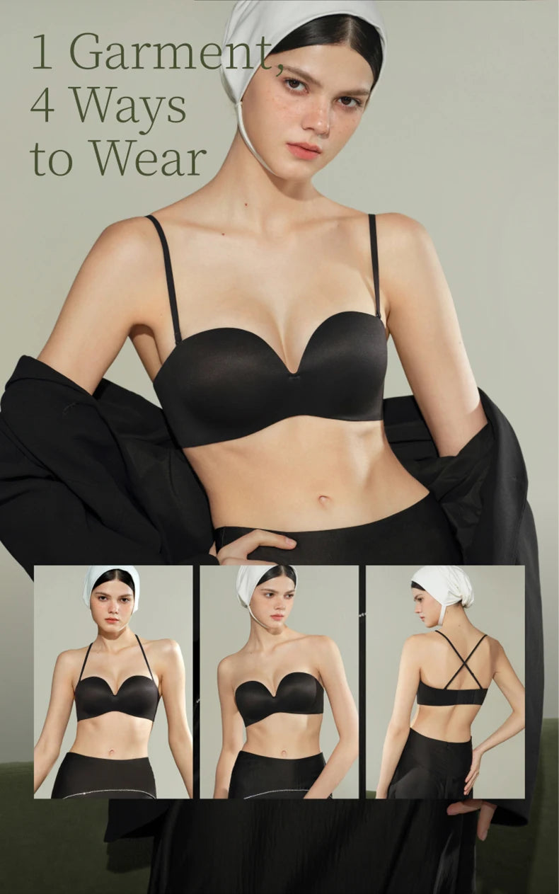 Women Invisible Strapless Bra