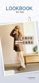 Women’s Retro Platform Half-Slipper Loafers