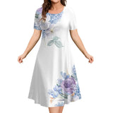 Women's Dresses Flower Elements Travel Party Dresses