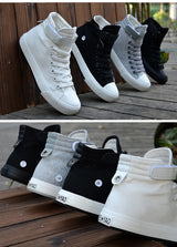 PureStep™ Men’s White High-Top Canvas Sneakers