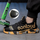 Men Anti-Puncture Reinforced Sole Safety Shoes