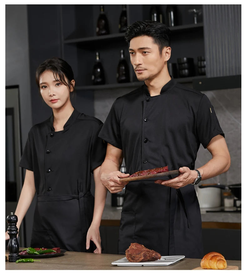 Plus Size Chef's Suit – Unisex Summer Kitchen Wear