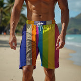 Men's Plus Size Tie-Dye Swim Shorts
