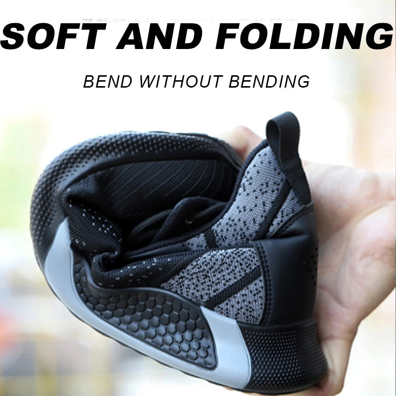 Men High Top Indestructible Safety Boots