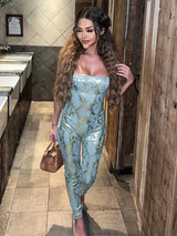 Shimmara™ – Cross Back Summer Jumpsuit (Shimmer, Airy & Night-Out Ready)