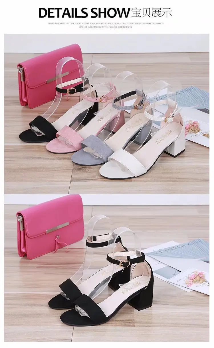 Elegant Low Block Heel Sandals – 2025