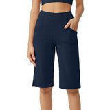 Women Capri Pants with Pockets Yoga Fit