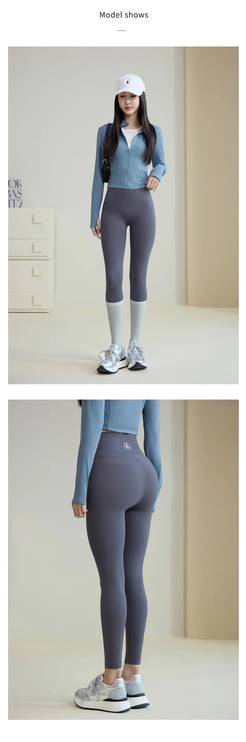 Women High Waist Push Up Sharkskin Leggings