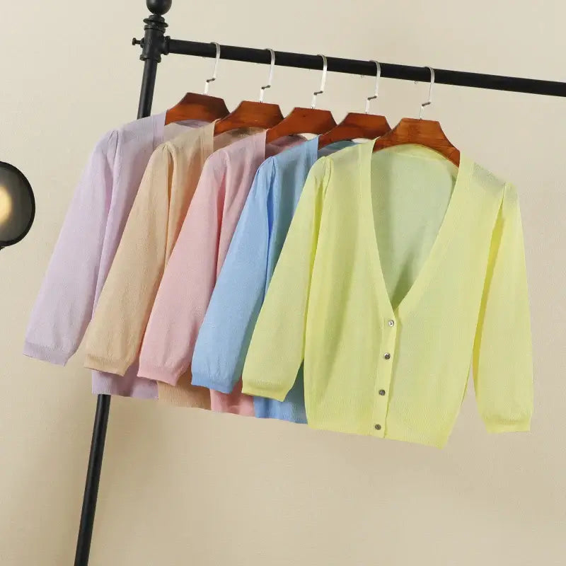 Women Crochet Long Sleeve Cardigan