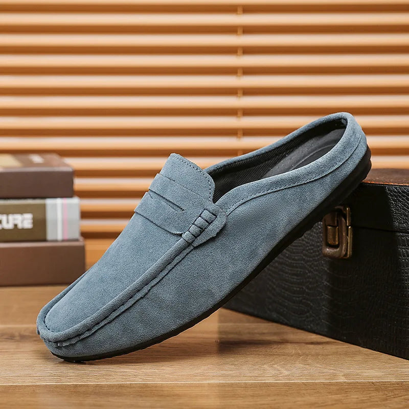 Men Suede Slip Ons