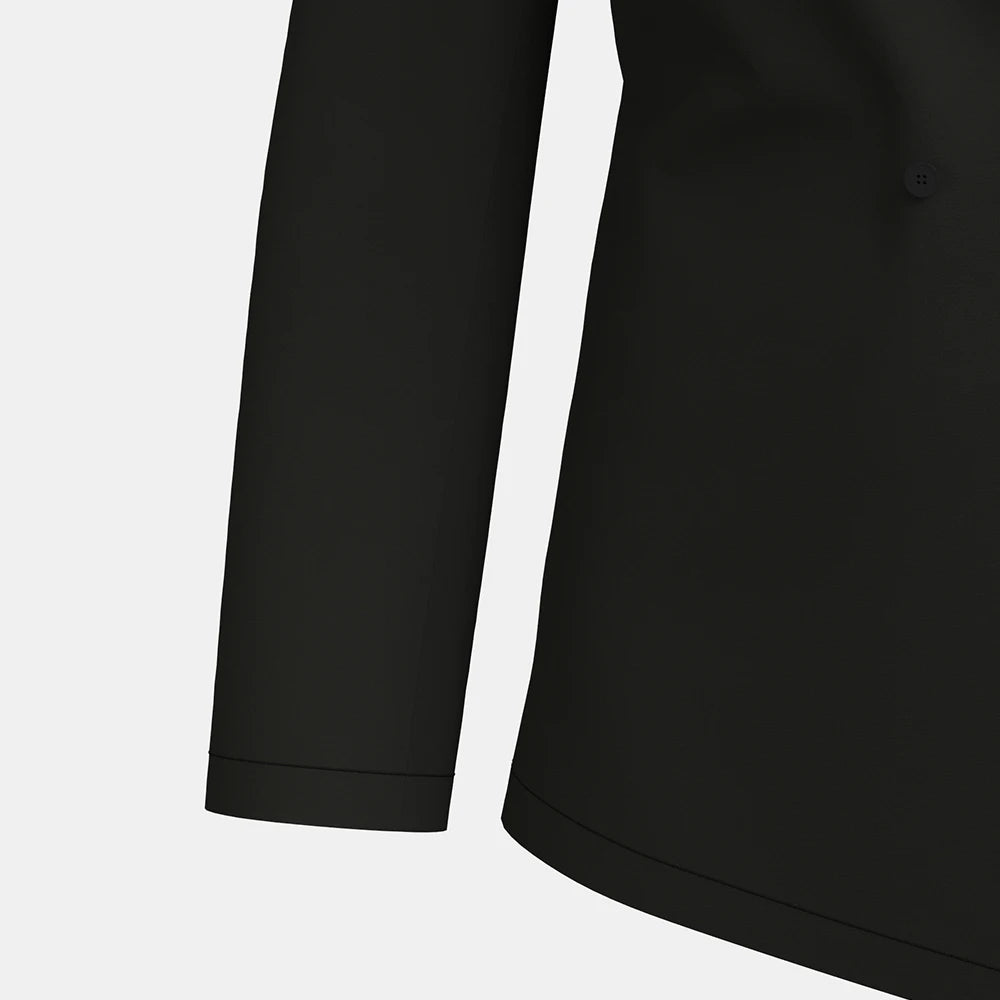 MuseForm™ – Buttoned Shawl Collar Blazer (Elegant Fit, Office Ready)