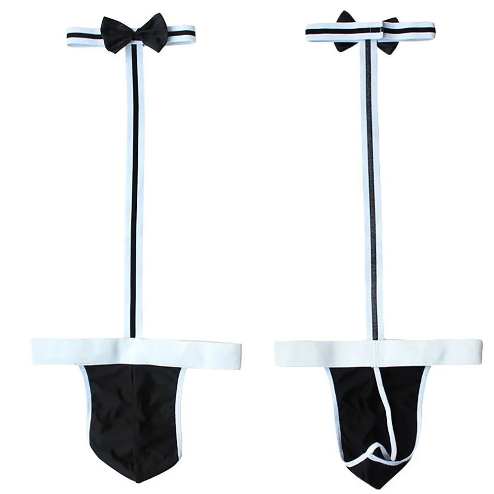 Men’s Bowknot Mankini Thong