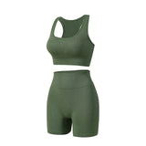 Women Seamless Yoga Bra Set
