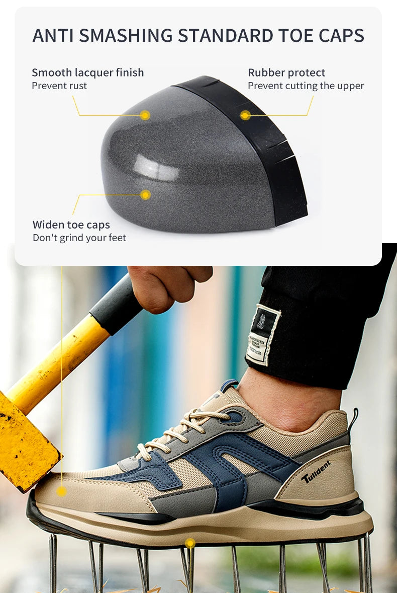 Men Steel Toe Indestructible Work Sneakers