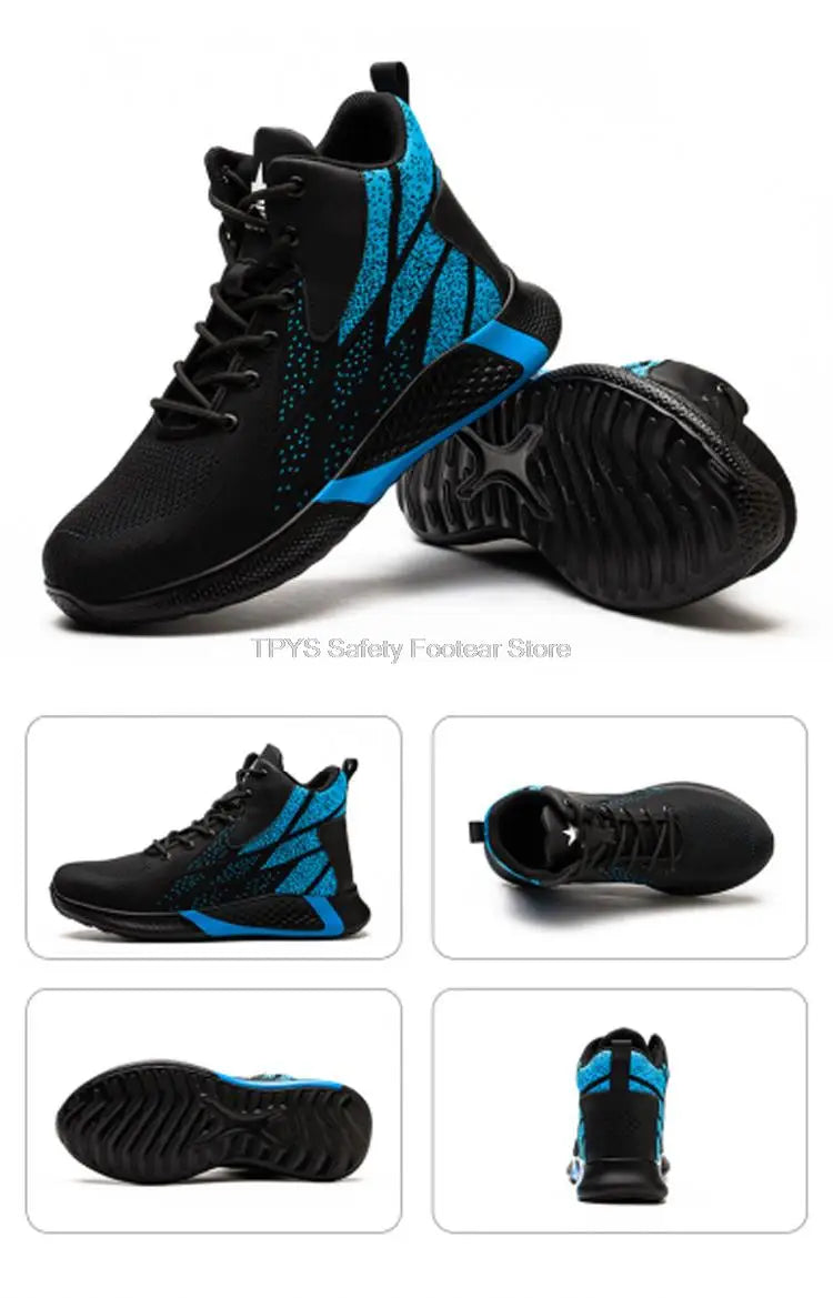 Men High Top Indestructible Safety Boots