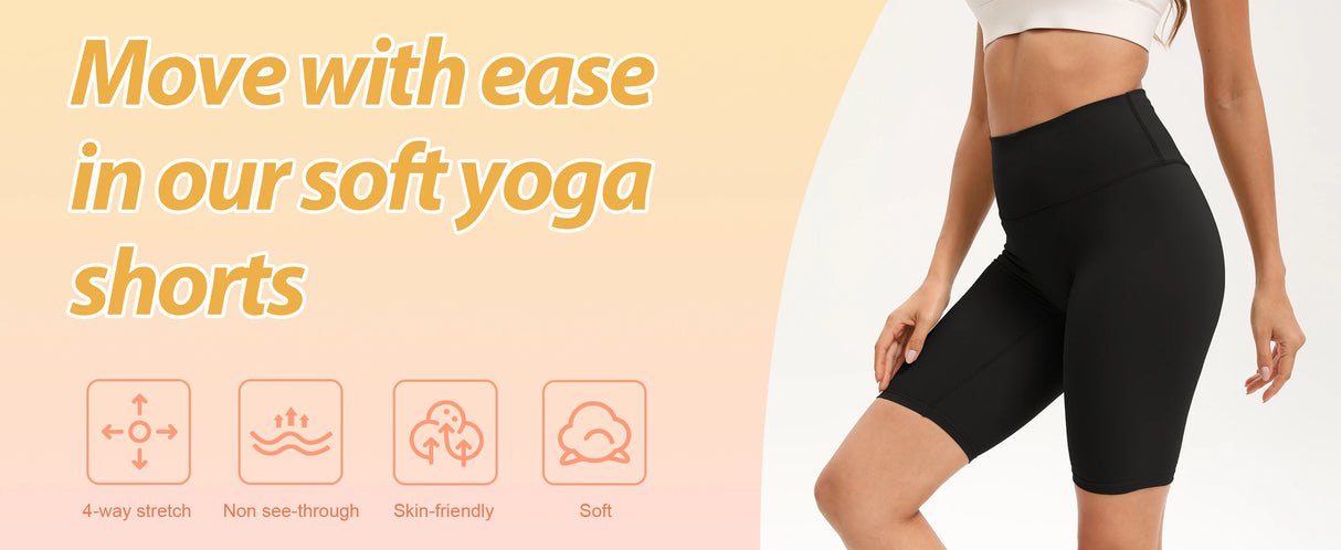 Women High Waist 3 Pocket Bike Shorts