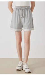 Women's Drawstring Cotton Casual Shorts