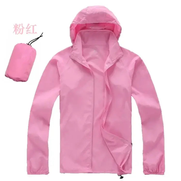 Women Lightweight Waterproof Hooded Windbreaker