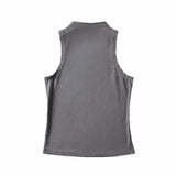 Solid Color Sleeveless Crop Tank Top