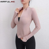 Women Textured Long Sleeve Running Jacket