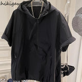 Short Sleeve Y2K Hoodie