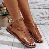 Women Shallow Summer Flat Sandals Comfortable