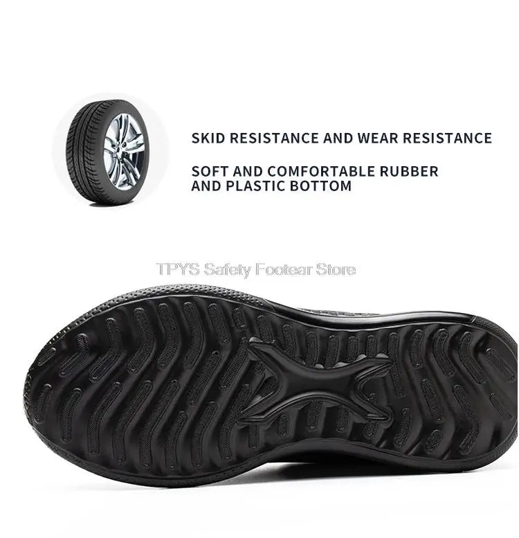 Men High Top Indestructible Safety Boots