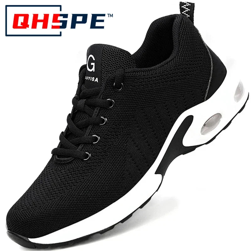 Women Safety Shoes Air Cushion Steel Toe Sneakers