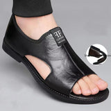 Men’s Leather Summer Beach Sandals 2025