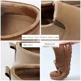 Women Snow Ankle Boots – Anti-Slip Plush Leather Winter Footwear