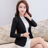 Women Classic Work Blazer Jacket