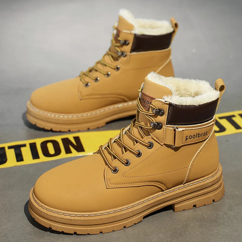 Men’s High-Top Denim Casual Boots