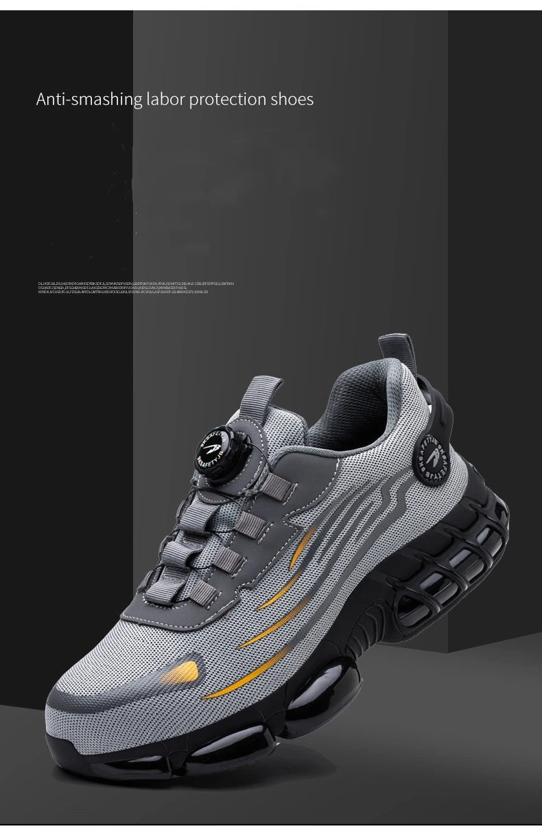 Women Safety Shoes Breathable Mesh Steel Toe Boots