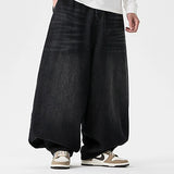 Men's Plus Size Retro Wide Leg Jeans