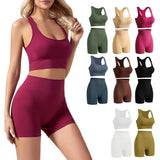 Women Seamless Yoga Bra Set